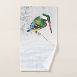 Een ijsvogel - Ohara Koson -  vogelkunst Handdoek