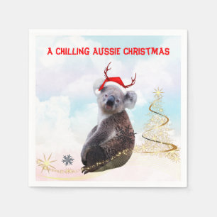 Een ijzingwekkende Australische Kerst Koala Servet