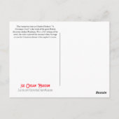 Een  illustratie van de scrolloge van de kerstcaro briefkaart (Achterkant)