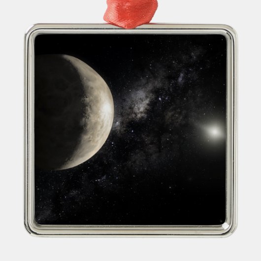 Een illustratie van Makemake Metalen Ornament (Voorkant)