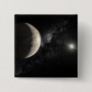 Een illustratie van Makemake Vierkante Button 5,1 Cm