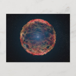 Een impressie van de kunstenaar van de supernova 1 briefkaart
