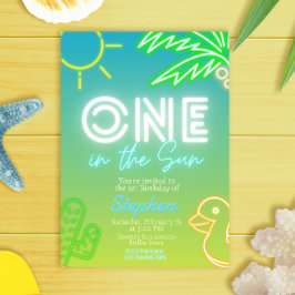 Een in de zon - Jongen 1e verjaardag Kaart