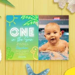 Eén in de zon - Poolparty Kaart