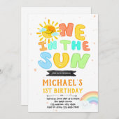 Een in de zon uitnodiging (Voorkant / Achterkant)