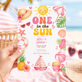 Eén in de zon Verjaardagsmeisje Zomer Lief Kaart