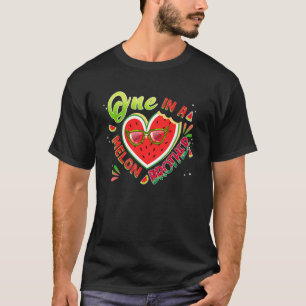 Een in een familie van Melon Brother die meloen ba T-shirt