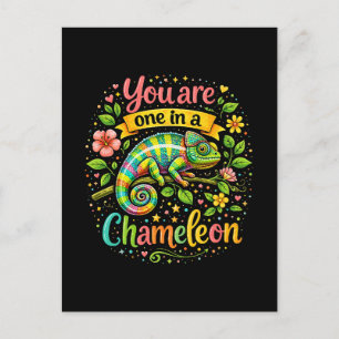 Eén in een Kameleon Briefkaart