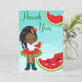 Eén in een meloen, bedankt kaart (Staand voorkant)