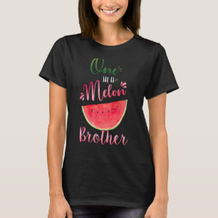 Een in een meloen broeder waterlemon zomer broer t-shirt