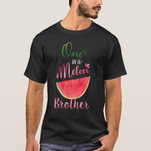 Een in een meloen broeder waterlemon zomer broer t-shirt
