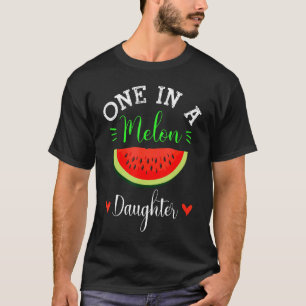 Een in een meloen dochter Watermelon Summer Family T-shirt