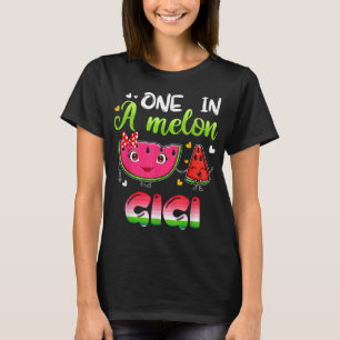 Eén in een meloen Gigi Funny Watermelon T-shirt