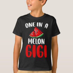 Een in een meloen gigi grappige watermeloen fruit t-shirt
