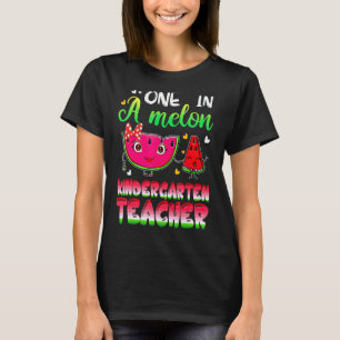 Een in een meloen kleuterschool leraar zomer leraa t-shirt
