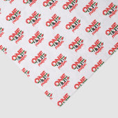 Een in een meloen Leuke Watermeloen Eerste Verjaar Tissuepapier (Detail)