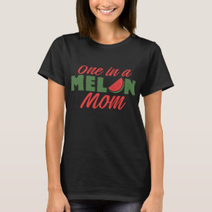Een in een meloen moeder moeders watermeloen t-shirt