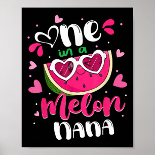 Eén In Een Meloen Nana Zomer Familie Watermeloen M Poster