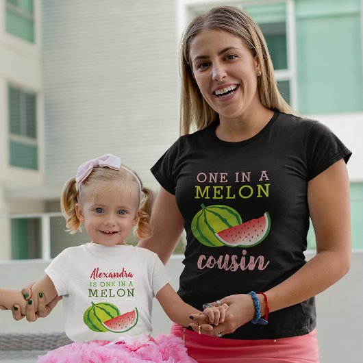 Eén in een Meloen Neef T-shirt