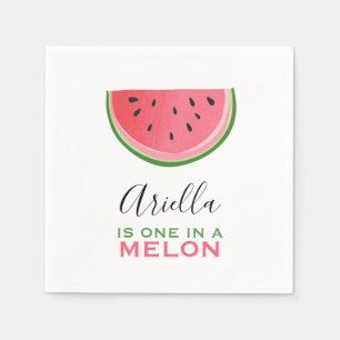 Een in een meloen Papier Servetten Zomer Watermelo
