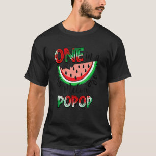 Een in een meloen popop watermeloen bijpassende fa t-shirt