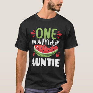 Een in een meloen tante Schattigee watermeloen zom T-shirt