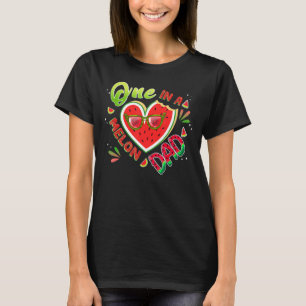 Een in een meloen vader verjaardag familie bijpass t-shirt
