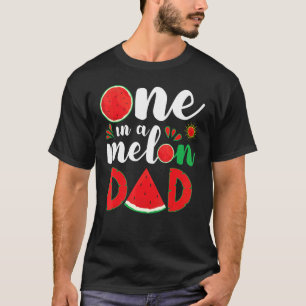 Een in een meloen vader watermeloen zomer Pet zonn T-shirt
