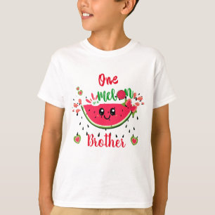 Een in een meloen watermeloen verjaardagsfeestje b t-shirt