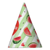 Een in een meloen, Zomer Fruit Meisje Verjaardag Feesthoedjes (Rechts)