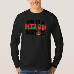 Een in een meloen zus eerste verjaardag watermeloe t-shirt