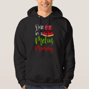 Een in een meloenmammie met watermeloen Stropdas Hoodie
