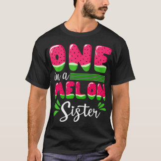 Een in een meloenszuster Love Watermelon Summer Fr T-shirt