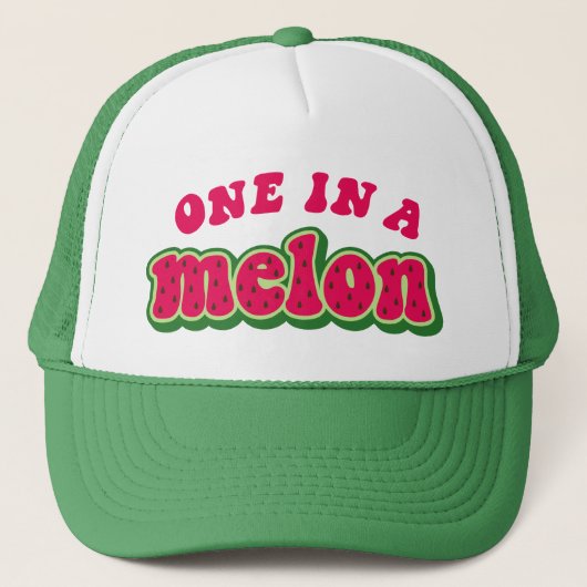 Een in een Melon Baseball Hat Pet (Voorkant)