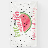 Eén in een Melon Birthday Banner (Verticaal)