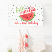 Een in een Melon Birthday Banner - Rood (Insitu)
