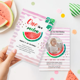 Eén in een Melon Birthday Kaart