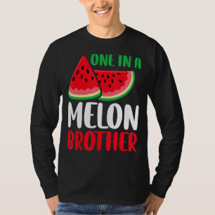Een in een Melon Brother Watermeloen familie T-shirt
