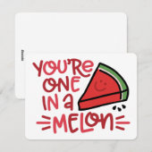 EEN IN EEN MELON FEESTDAGENKAART (Voorkant / Achterkant)