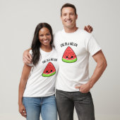 Een in een Melon Funny Watermelon Pun T-shirt (Unisex)