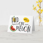 Eén in een Melon Pap-Vaderdag kaart (Gele Bloem)