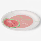 Een in een Melon Party Paper Bord (Gekanteld)