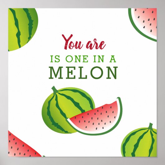 Eén in een Melon Poster (Voorkant)