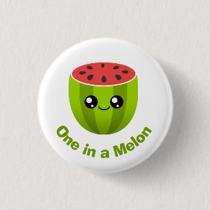 Eén in een Melon Ronde Button 3,2 Cm