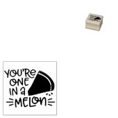 Eén in een Melon Rubberstempel (Gestempeld)
