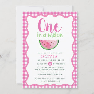 Eén in een Melon Watermelon Eerste Dag Kaart
