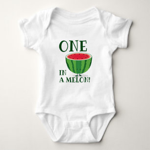Eén in een Melon Watermelon First Birthday Cartoo Romper