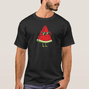 ÉÉN IN EEN SCHATTIG KUSTVORMSTWATERMELON T-SHIRT