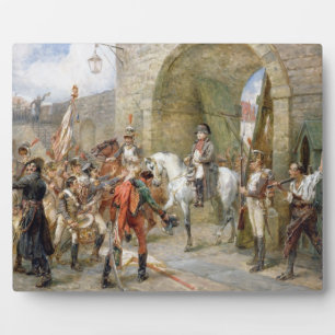 Een incident op het schiereiland - Napoleon gaat b Fotoplaat