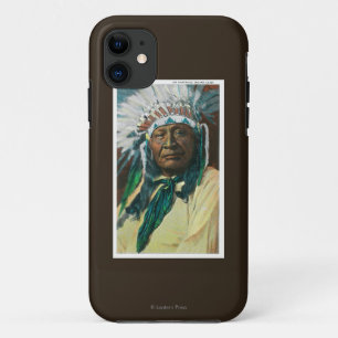 Een Indiase hoofdportret van Arapahoe iPhone 11 Hoesje